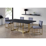 Giselle Velvet Upholstered Dining Chair in Grey