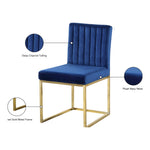 Giselle Velvet Upholstered Dining Chair in Navy