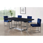 Giselle Velvet Upholstered Dining Chair in Navy