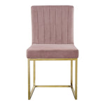 Giselle Velvet Upholstered Dining Chair in Pink