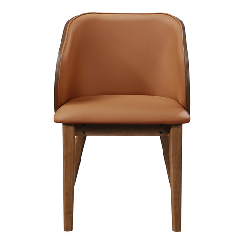 Glenwood Vegan Leather Upholstered Dining Chair in Tan