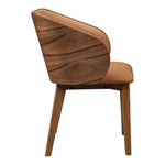 Glenwood Vegan Leather Upholstered Dining Chair in Tan