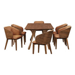 Glenwood Vegan Leather Upholstered Dining Chair in Tan
