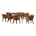 Glenwood Vegan Leather Upholstered Dining Chair in Tan