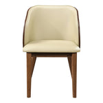 Glenwood Vegan Leather Upholstered Dining Chair in Cream