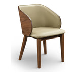 Glenwood Vegan Leather Upholstered Dining Chair in Khaki