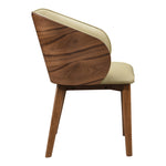 Glenwood Vegan Leather Upholstered Dining Chair in Khaki