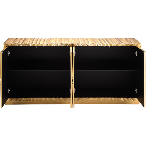 Golda Wood Sideboard / Buffet in Gold