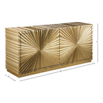Golda Wood Sideboard / Buffet in Gold