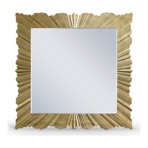 Golda Leaf Frame Mirror in Gold