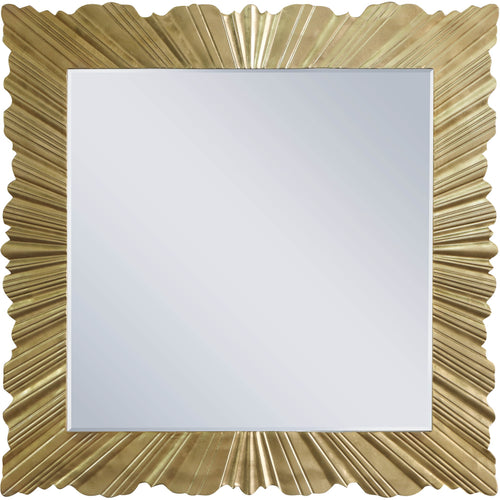 Golda Leaf Frame Mirror in Gold