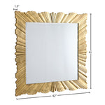 Golda Leaf Frame Mirror in Gold