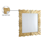Golda Leaf Frame Mirror in Gold