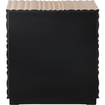 Golda Wood Side Table in Gold
