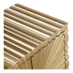Golda Wood Side Table in Gold