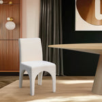 Gramercy Linen Textured Fabric Upholstered Dining Chair in Beige
