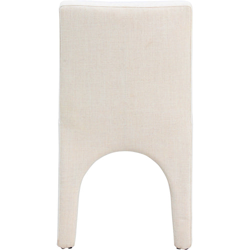 Gramercy Linen Textured Fabric Upholstered Dining Chair in Beige