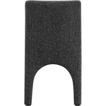 Gramercy Linen Textured Fabric Upholstered Dining Chair in Black