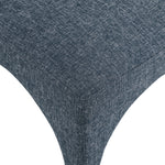 Gramercy Linen Textured Fabric Upholstered Dining Chair in Blue