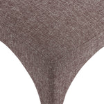 Gramercy Linen Textured Fabric Upholstered Dining Chair in Brown