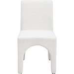Gramercy Linen Textured Fabric Upholstered Dining Chair in Cream