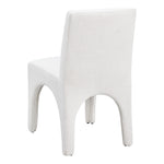 Gramercy Linen Textured Fabric Upholstered Dining Chair in Cream