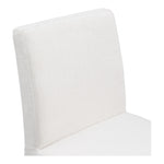Gramercy Linen Textured Fabric Upholstered Dining Chair in Cream
