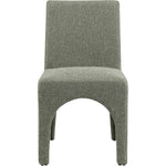 Gramercy Linen Textured Fabric Upholstered Dining Chair in Green