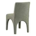 Gramercy Linen Textured Fabric Upholstered Dining Chair in Green