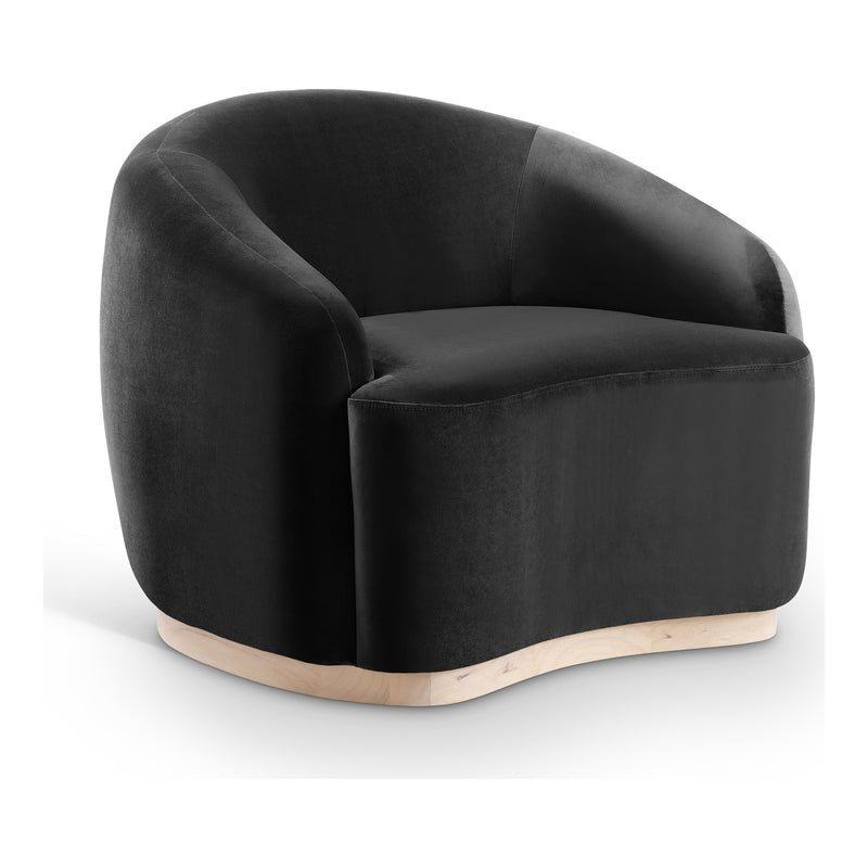 Gustavo Velvet Upholstered Chair in Black