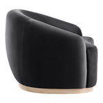 Gustavo Velvet Upholstered Chair in Black