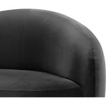 Gustavo Velvet Upholstered Chair in Black