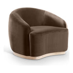 Gustavo Velvet Upholstered Chair in Brown