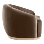Gustavo Velvet Upholstered Chair in Brown