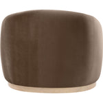 Gustavo Velvet Upholstered Chair in Brown