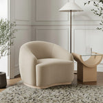 Gustavo Velvet Upholstered Chair in Cream