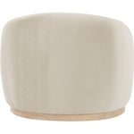 Gustavo Velvet Upholstered Chair in Cream