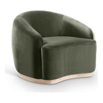 Gustavo Velvet Upholstered Chair in Green