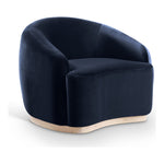 Gustavo Velvet Upholstered Chair in Navy
