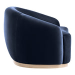 Gustavo Velvet Upholstered Chair in Navy