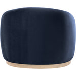 Gustavo Velvet Upholstered Chair in Navy