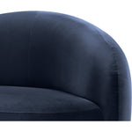 Gustavo Velvet Upholstered Chair in Navy