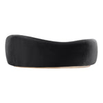 Gustavo 92.5" Velvet Upholstered Sofa in Black