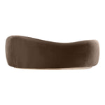 Gustavo 92.5" Velvet Upholstered Sofa in Brown