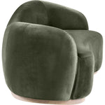 Gustavo 92.5" Velvet Upholstered Sofa in Green