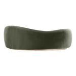 Gustavo 92.5" Velvet Upholstered Sofa in Green