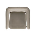 Blake Faux Mohair Wood Armchair in Linen