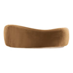 Gustavo 92.5" Velvet Upholstered Sofa in Saddle