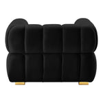 Gwen Velvet Upholstered Chair in Black