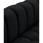 Gwen Velvet Upholstered Chair in Black
